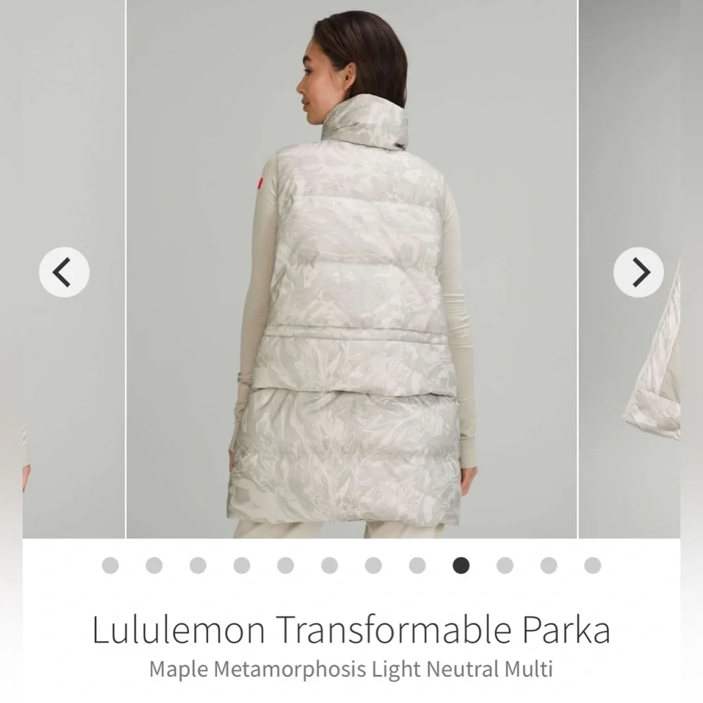 lululemon athletica Light Gray Marble-Print Puffer Vest - Picture 12 of 16